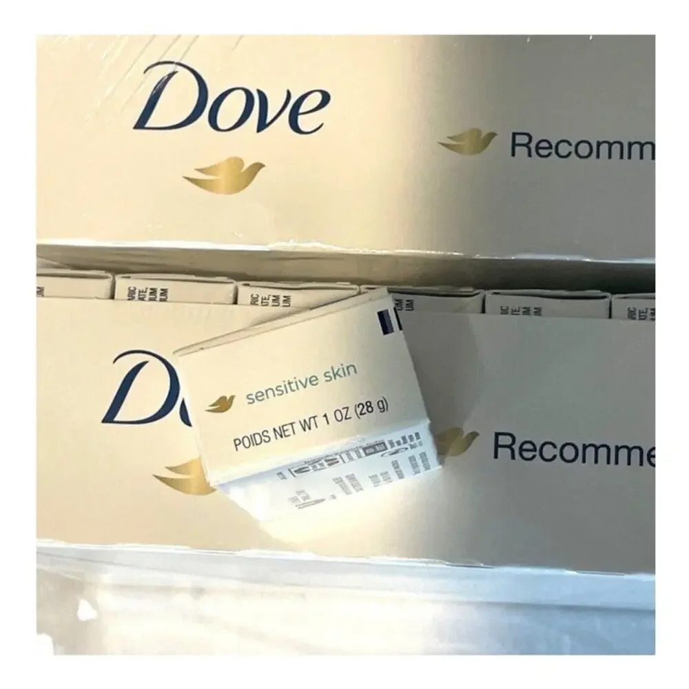 60 Dove Soap Sensitive Fragrance Free Hypo Allergenic 1oz size Trial/Travel Bars